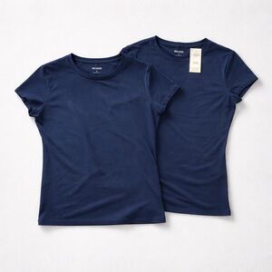 Hollister Navy Short-Sleeve Crewneck Tee Pair